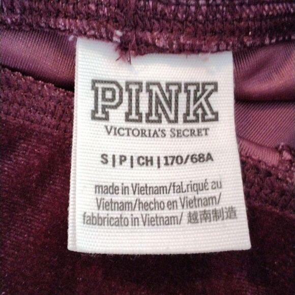 Pink Victoria's Secret Velour Leggings - Picture 5 of 7